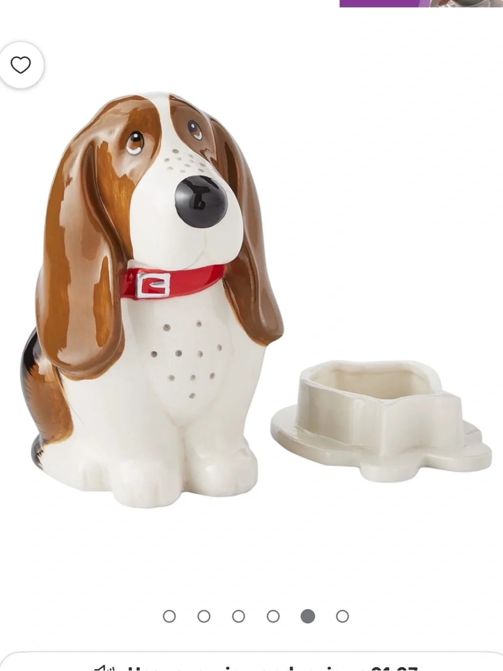The Pioneer Woman Scented Wax Warmer Charlie Basset Hound Dog. Electric. Candle